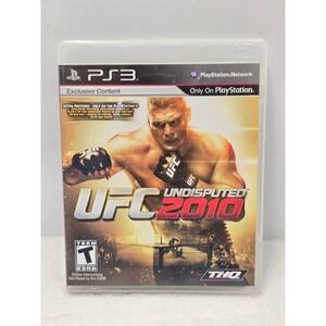 THQ UFC Undisputed 2010 PS3 Fighting MMA Game Brock Lesnar Complete CIB